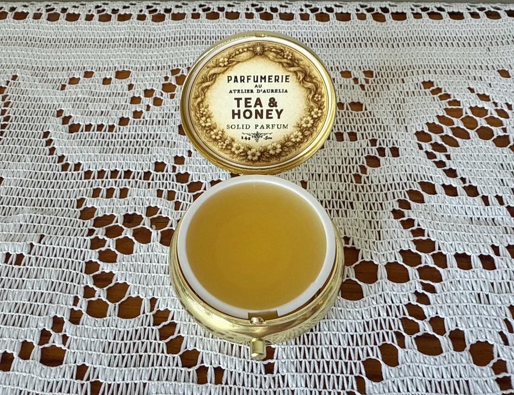 Bestselling Viral Tea & Honey by aurelia 14g Large Gold Solid Perfume (Solid Parfum Extrait)