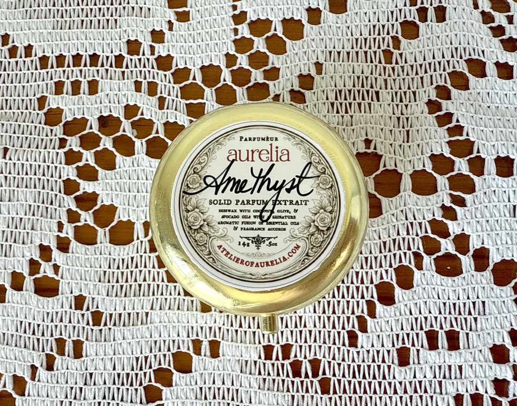 Amethyst by aurelia 14g Large Gold Solid Perfume (Solid Parfum Extrait)