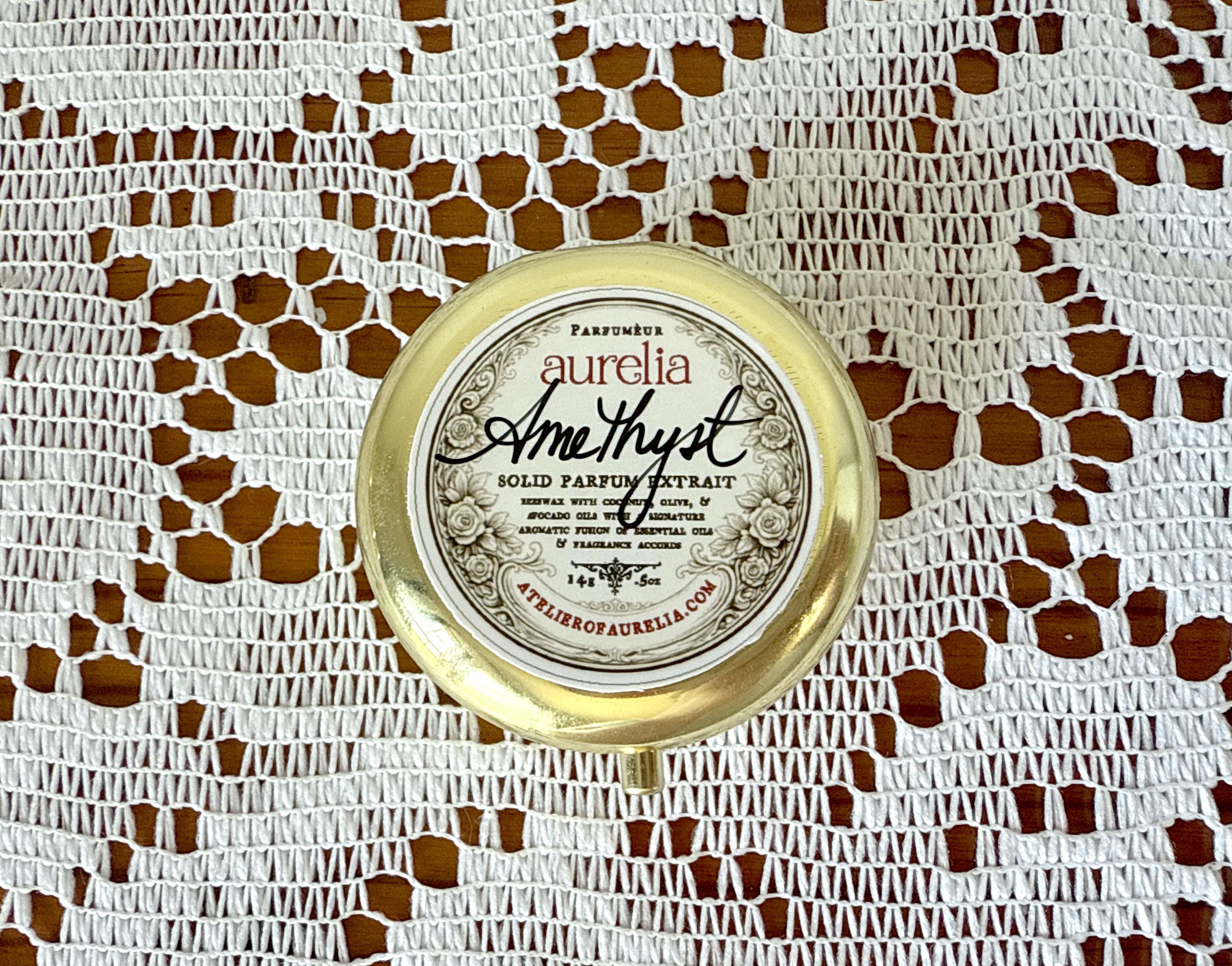 Amethyst by aurelia 14g Large Gold Solid Perfume (Solid Parfum Extrait)