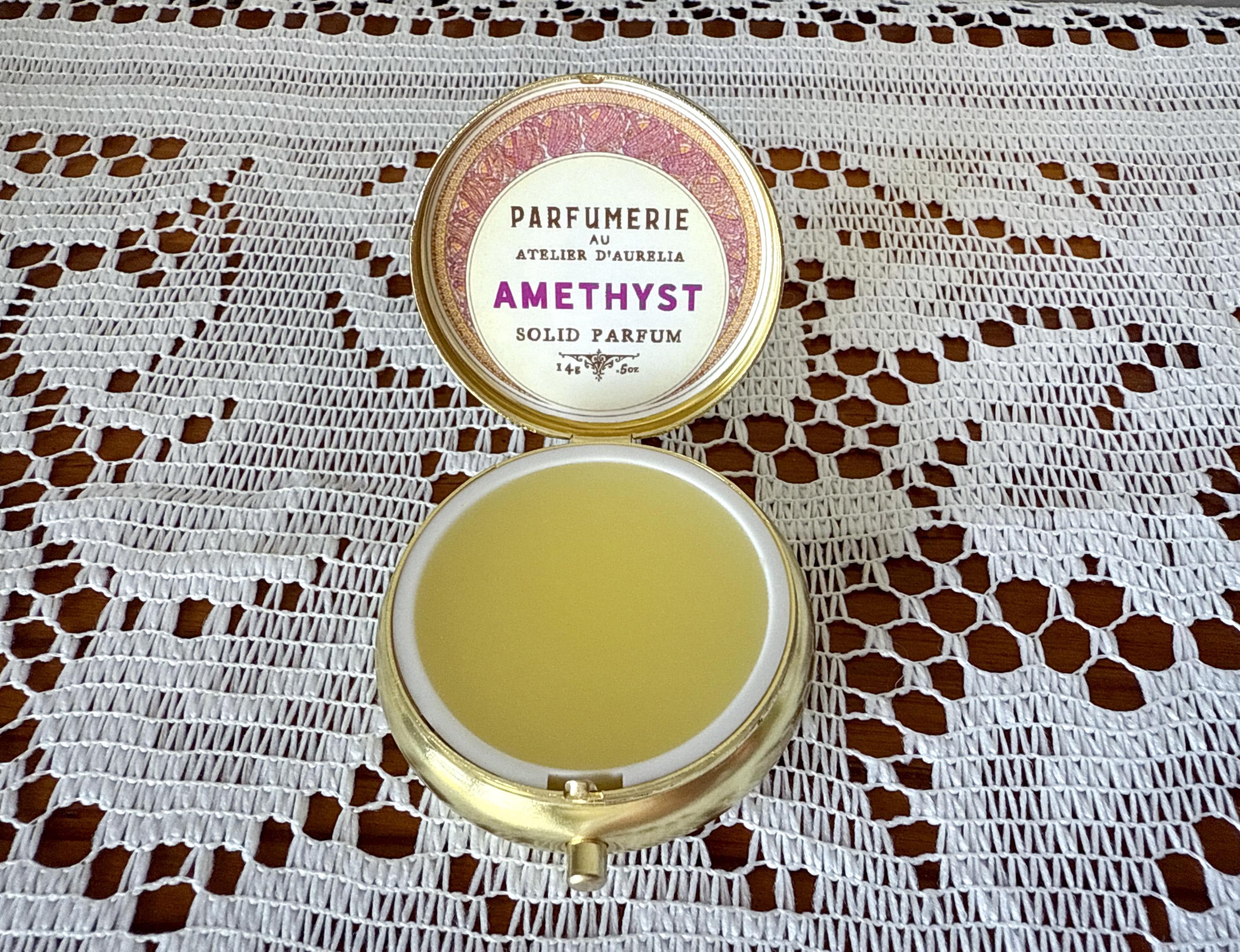 Amethyst by aurelia 14g Large Gold Solid Perfume (Solid Parfum Extrait)