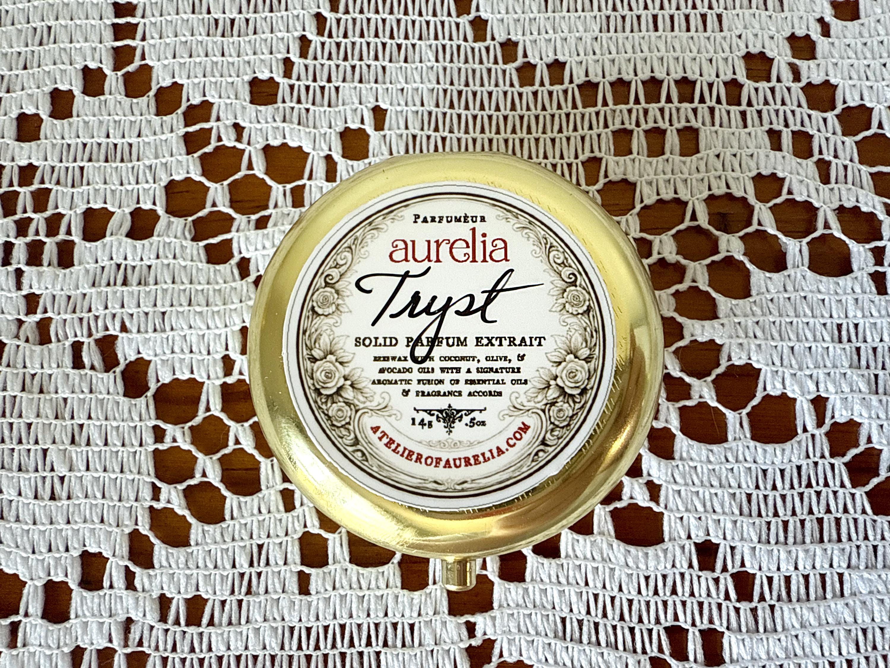 Tryst by aurelia 14g Large Gold Solid Perfume (Solid Parfum Extrait)